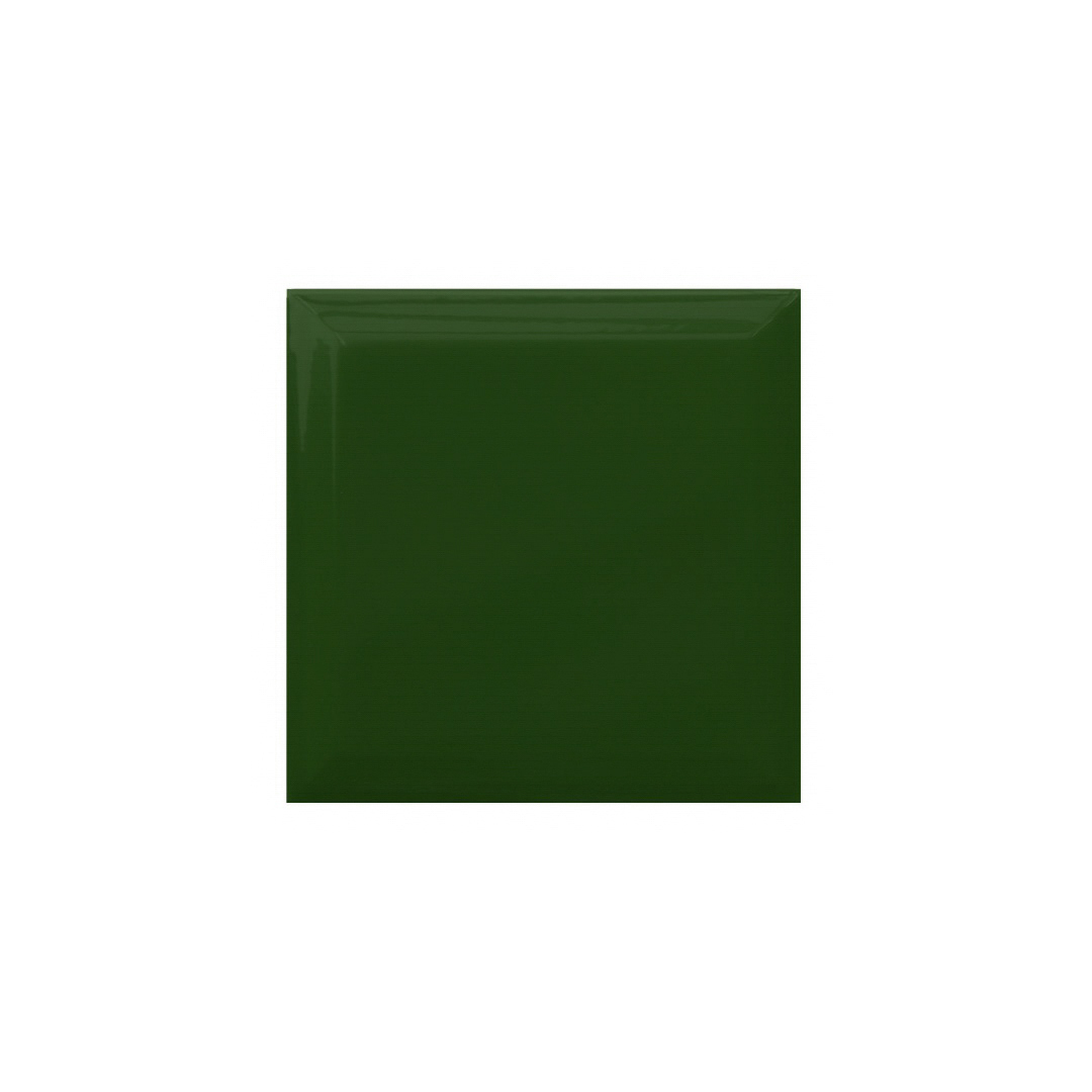 SUBWAY-DEEP-GREEN-GLOSSY-BEVELED-15x15cm